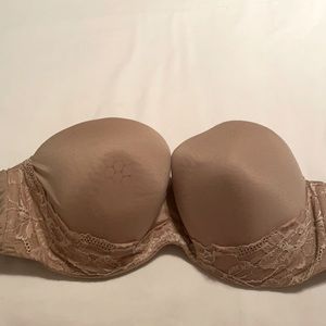 Padded nude Victoria Secret Strapless Bra